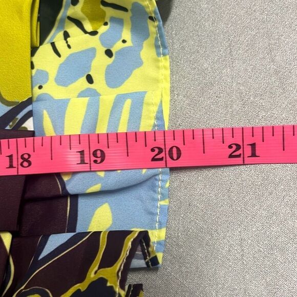 Tanya Taylor Claudette Asymmetrical Ruffle Peplum Top Sz 8 Zesty Multi NWT $395 - Picture 12 of 13